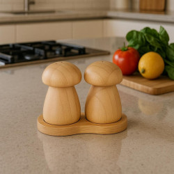 Wooden Salt Shaker Set - 2 Pieces